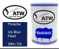 Preview: Porsche, Iris Blue Pearl, 39N / D3: 500ml Lackdose, von ATW Autoteile West.